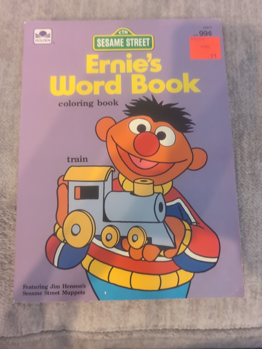 Vintage 1984 Sesame Street Ernie Coloring Book. All Unused. See Photos